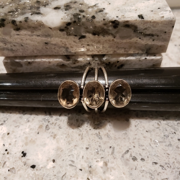 Smokey Quartz, sterling silver ring. - Picture 5 of 8